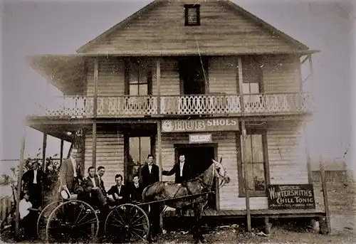 The first post office in Parrish, Florida