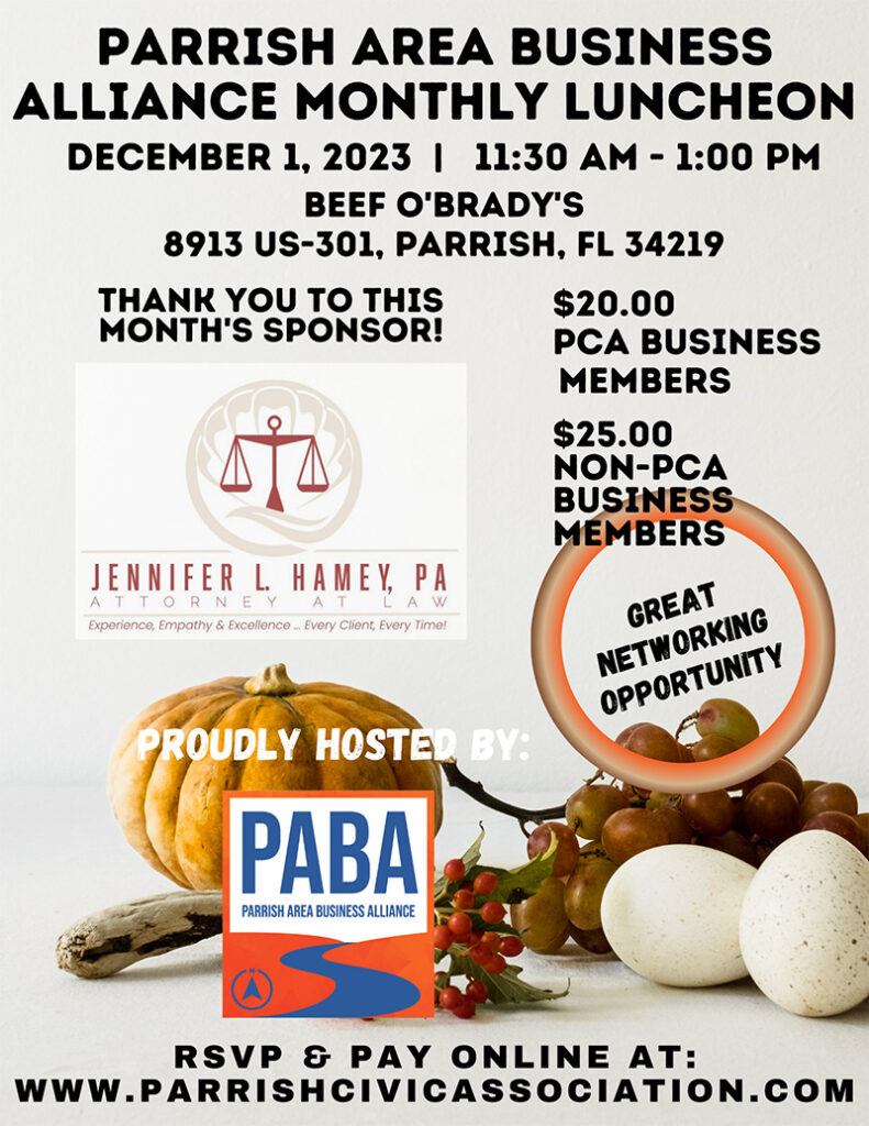 Parrish Area Business Alliance December 2023