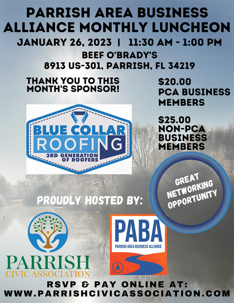 Parrish Area Business Alliance January Luncheon