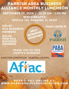 parrish area business alliance september meeting